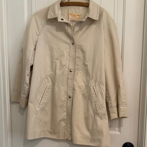 Vintage Women's Beige duck cloth barn Coat
